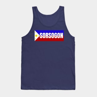 Province of Sorsogon in Philippines Flag Tank Top